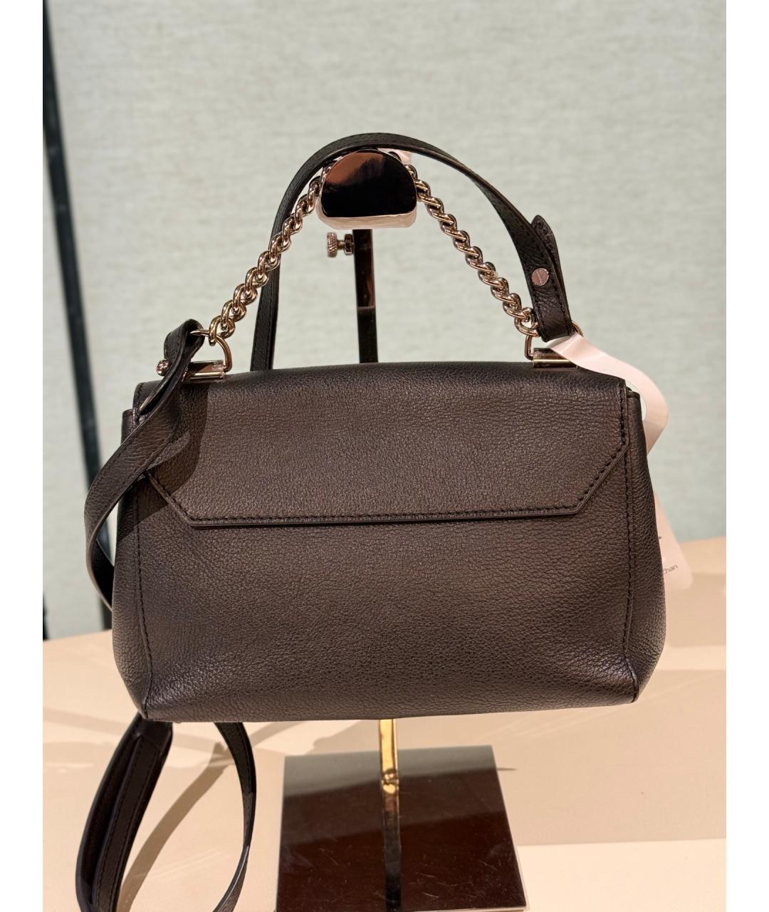 LOUIS VUITTON Черная кожаная сумка через плечо, фото 4