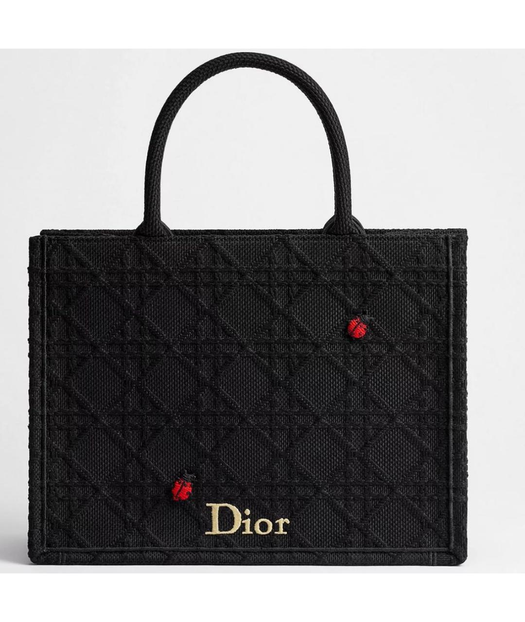 CHRISTIAN DIOR Черная сумка тоут, фото 4