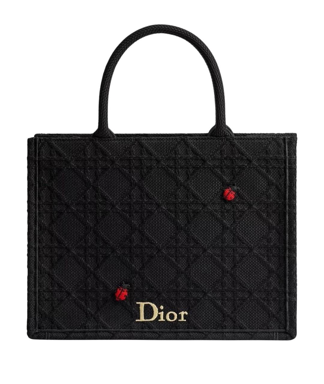 CHRISTIAN DIOR Черная сумка тоут, фото 1