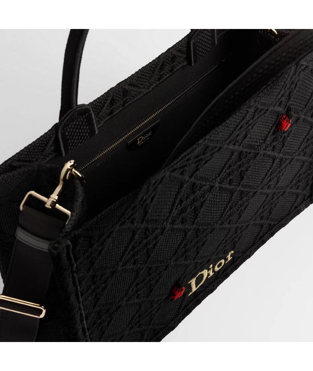 CHRISTIAN DIOR Черная сумка тоут, фото 3