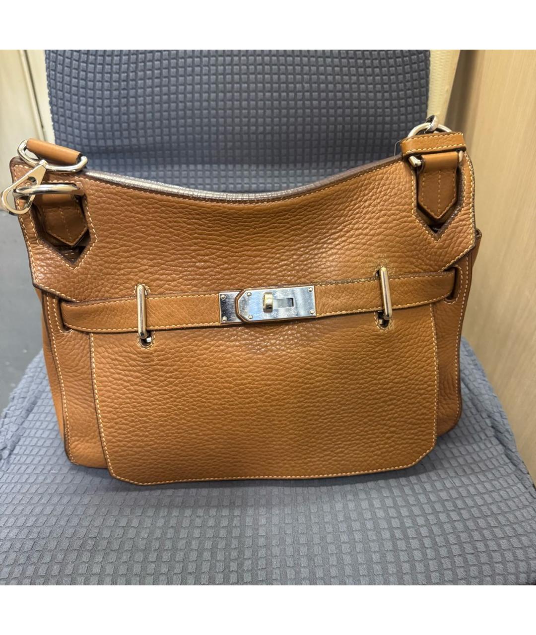 HERMES Коричневая кожаная сумка через плечо, фото 2