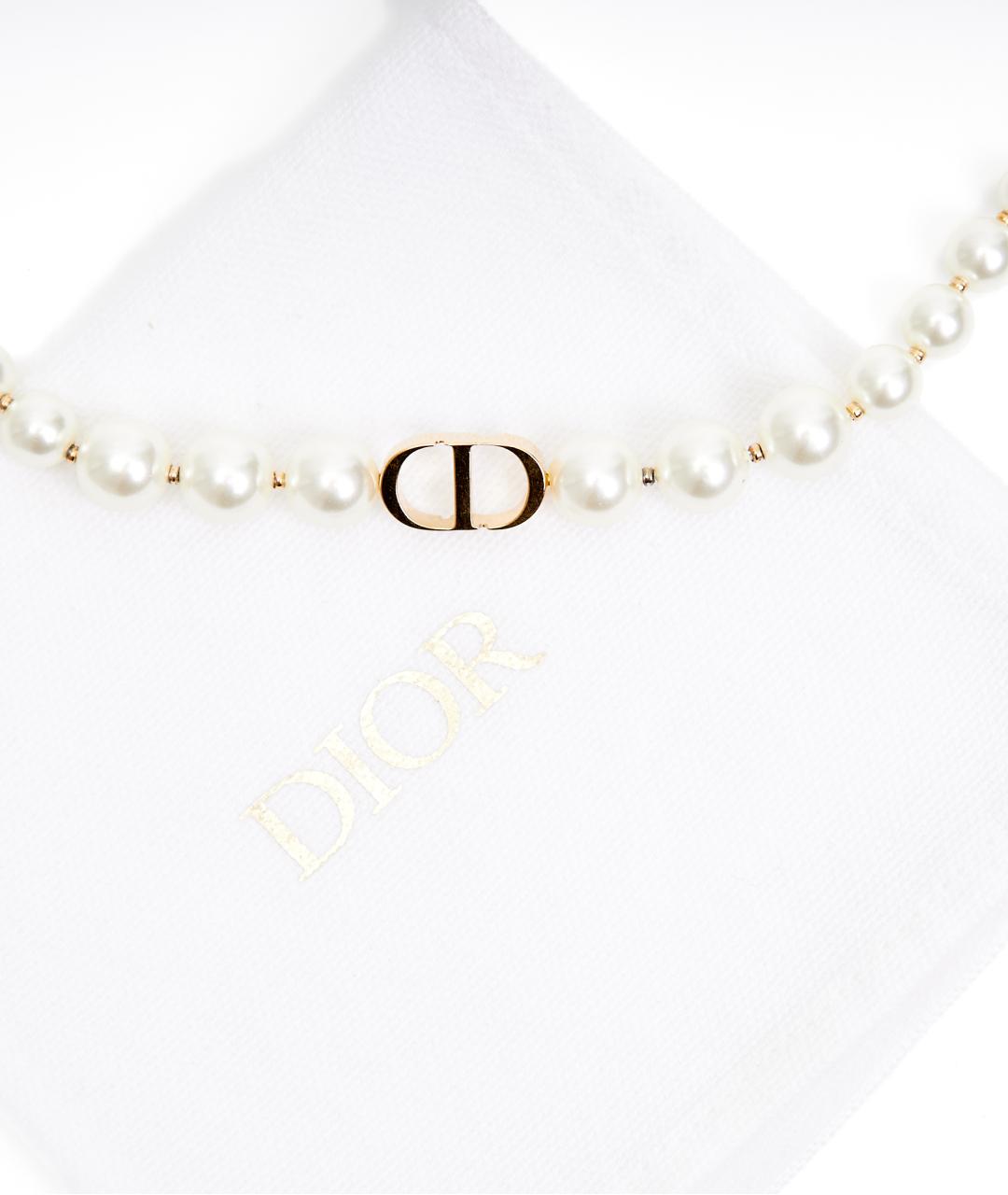 CHRISTIAN DIOR Белый жемчужный чокер, фото 4