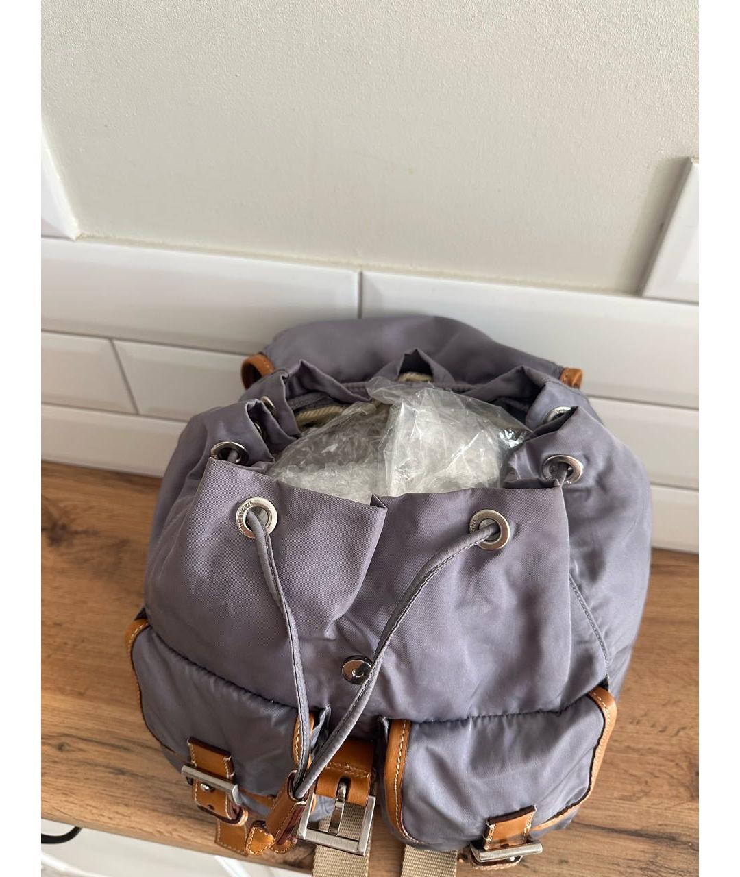 PRADA Фиолетовый рюкзак, фото 5