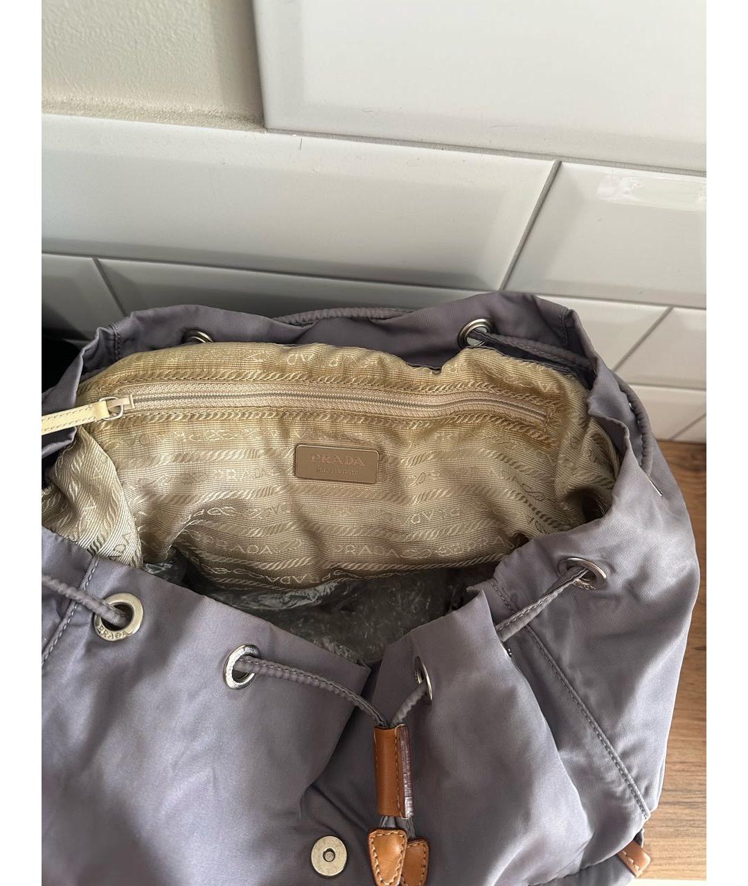 PRADA Фиолетовый рюкзак, фото 6