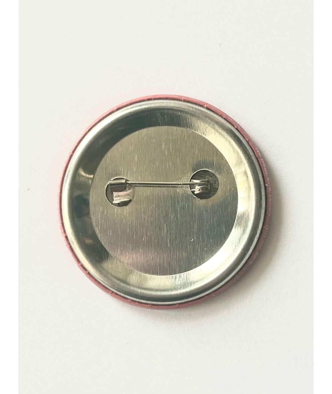 CHANEL Красная металлическая булавка / брошь, фото 4