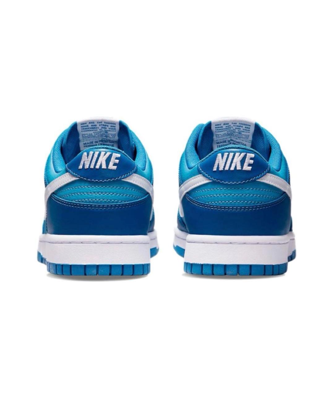 NIKE Синие кожаные низкие кроссовки / кеды, фото 4