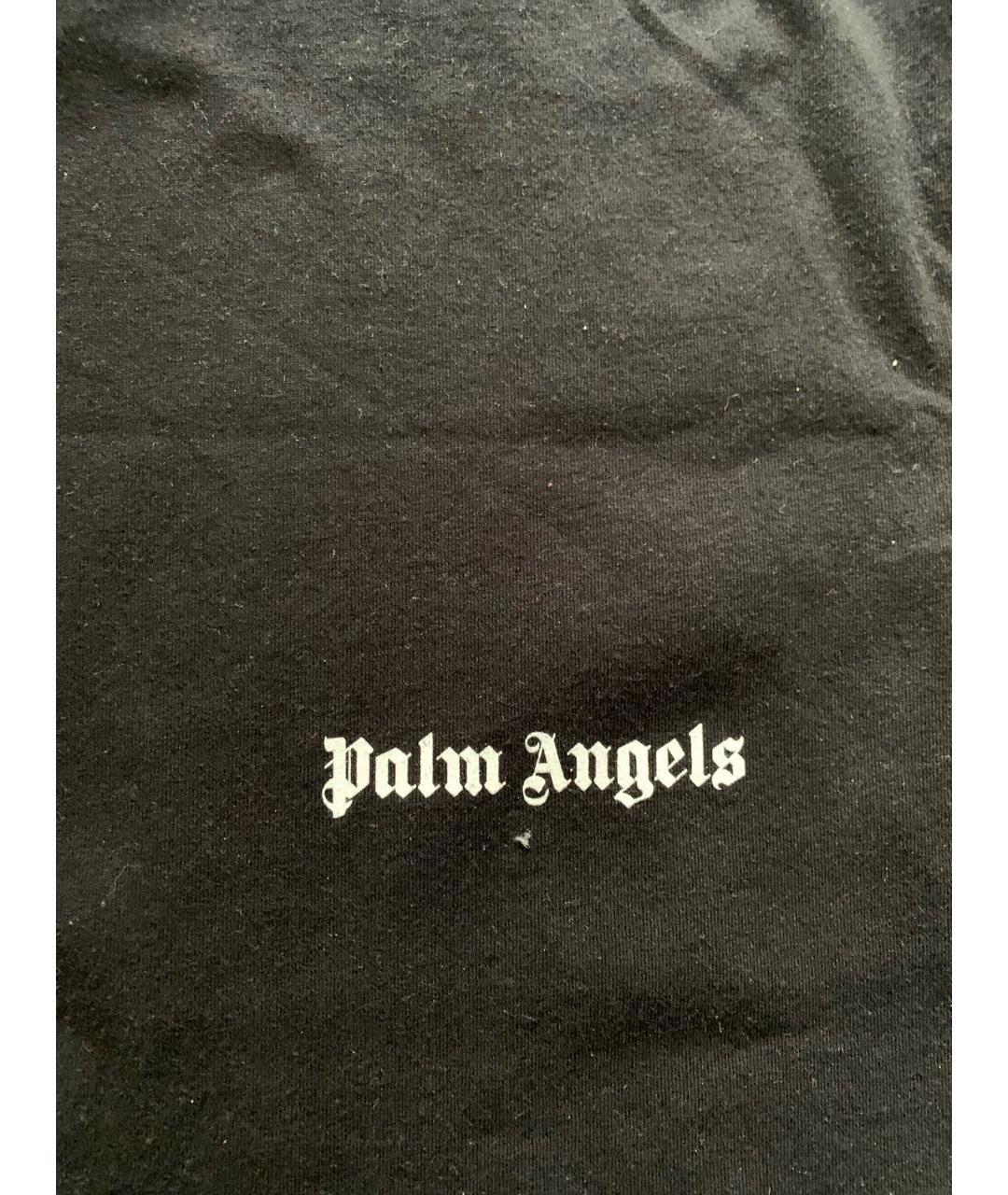PALM ANGELS Черная хлопковая футболка, фото 4