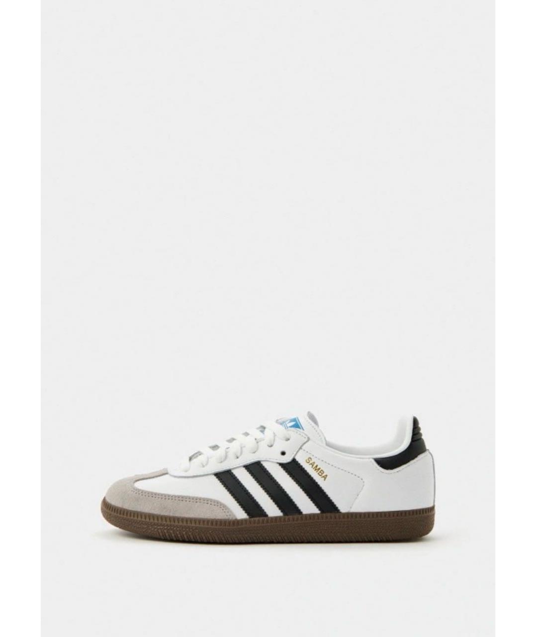 ADIDAS Белые кожаные кеды, фото 9