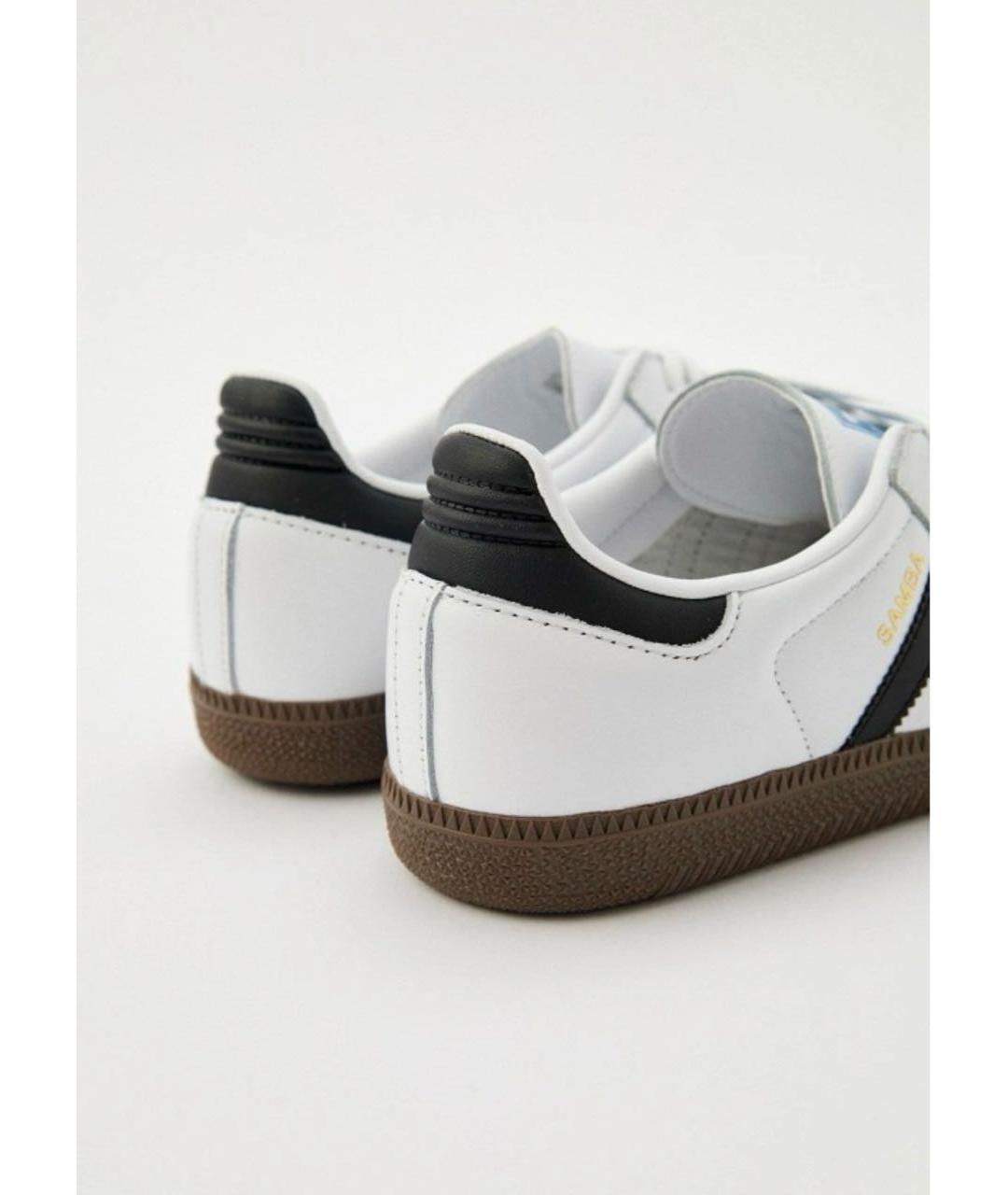 ADIDAS Белые кожаные кеды, фото 5