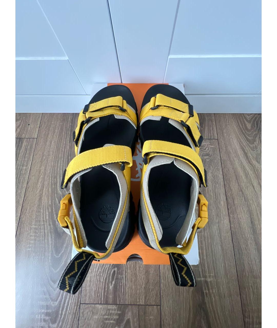 TIMBERLAND Желтые текстильные сандалии, фото 4