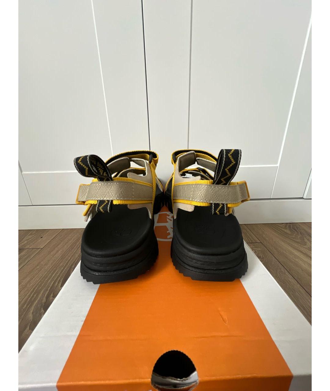 TIMBERLAND Желтые текстильные сандалии, фото 5
