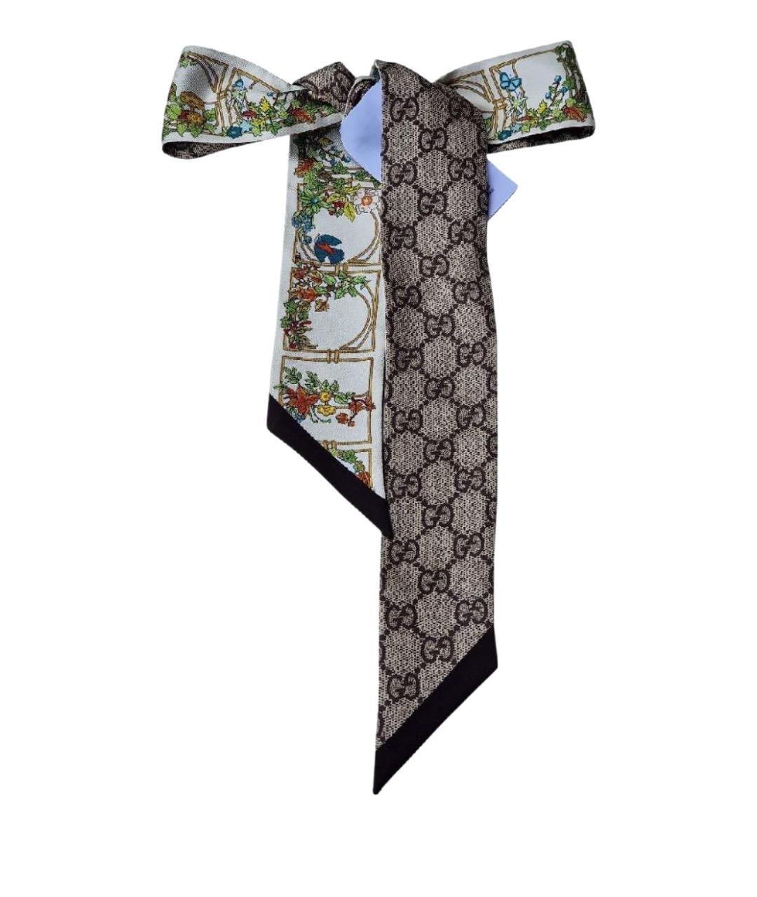 GUCCI Мульти шелковый шарф, фото 1