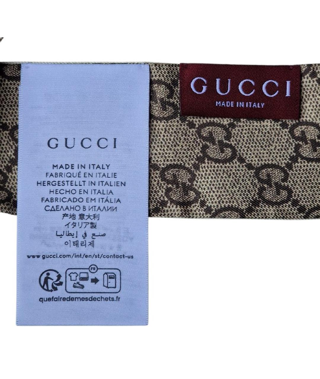 GUCCI Мульти шелковый шарф, фото 5