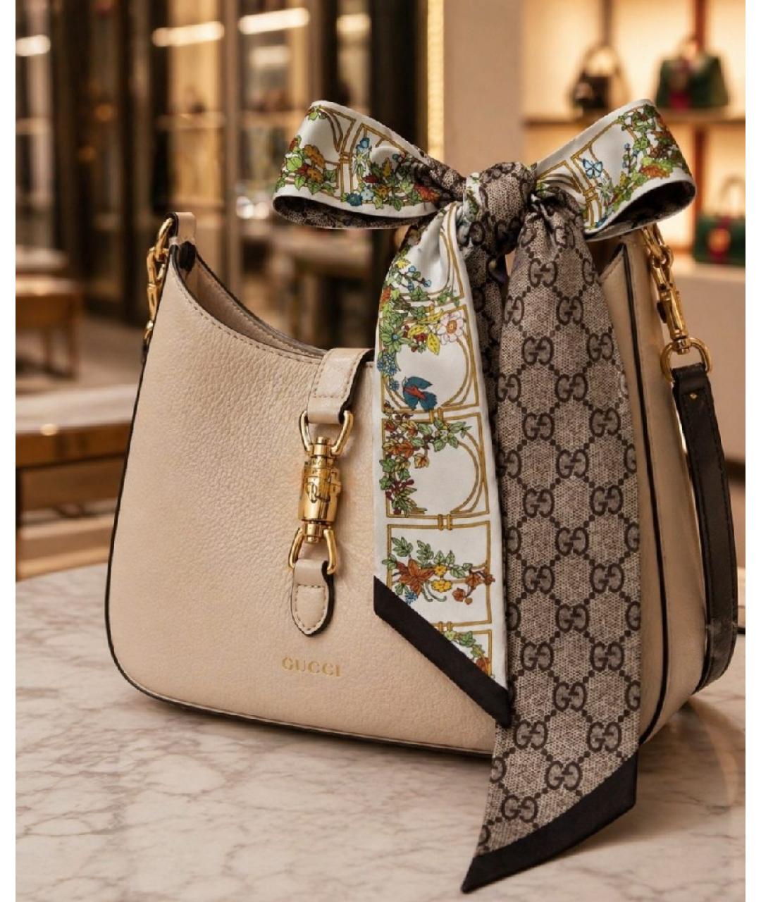 GUCCI Мульти шелковый шарф, фото 6