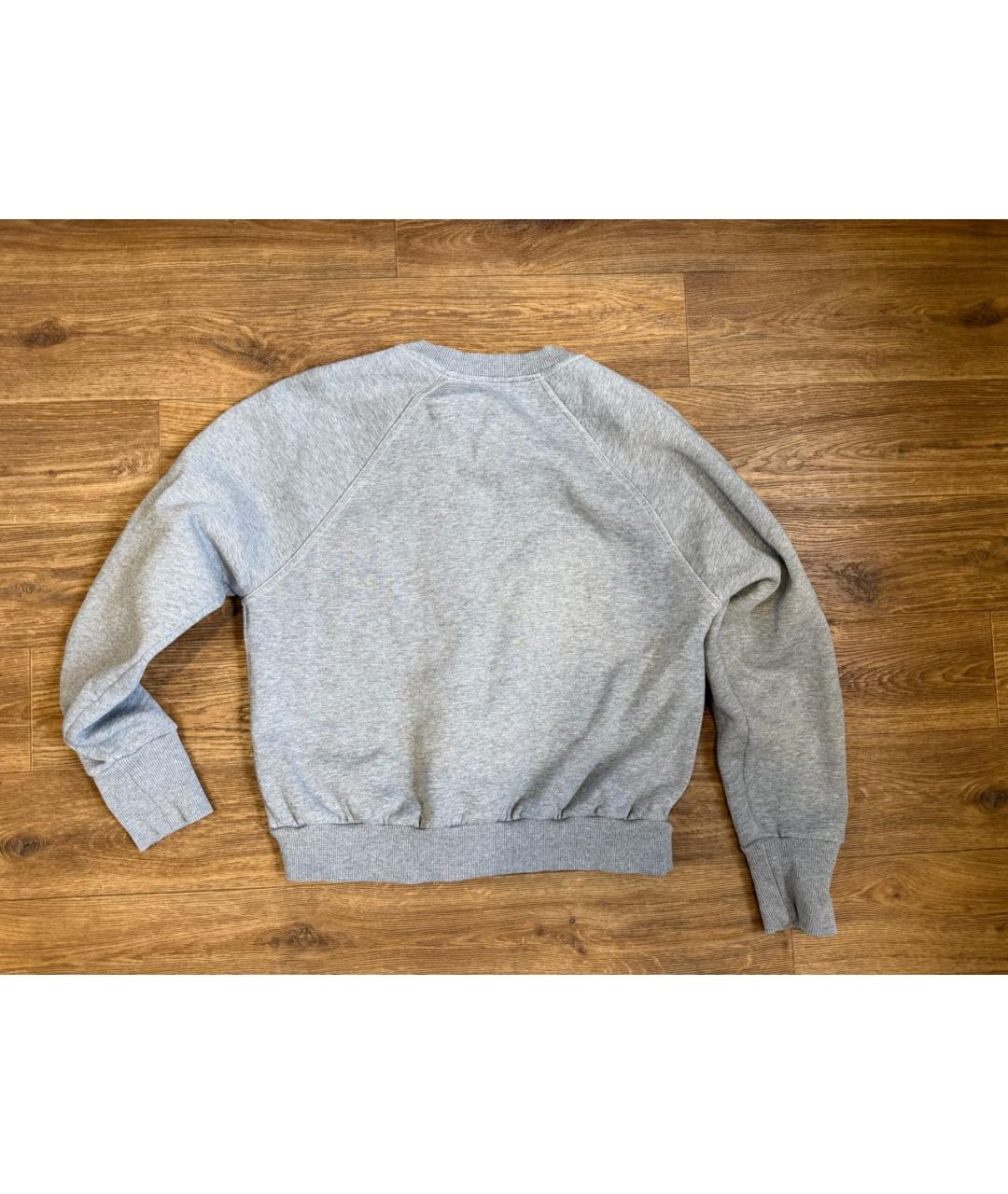 BURBERRY Серый хлопковый джемпер / свитер, фото 2