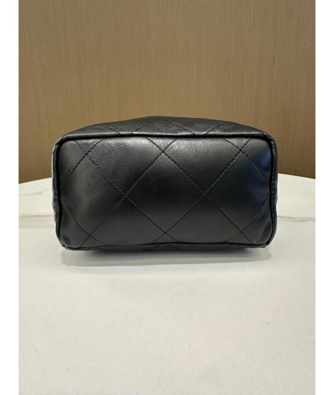 CHANEL Черная кожаная сумка через плечо, фото 6