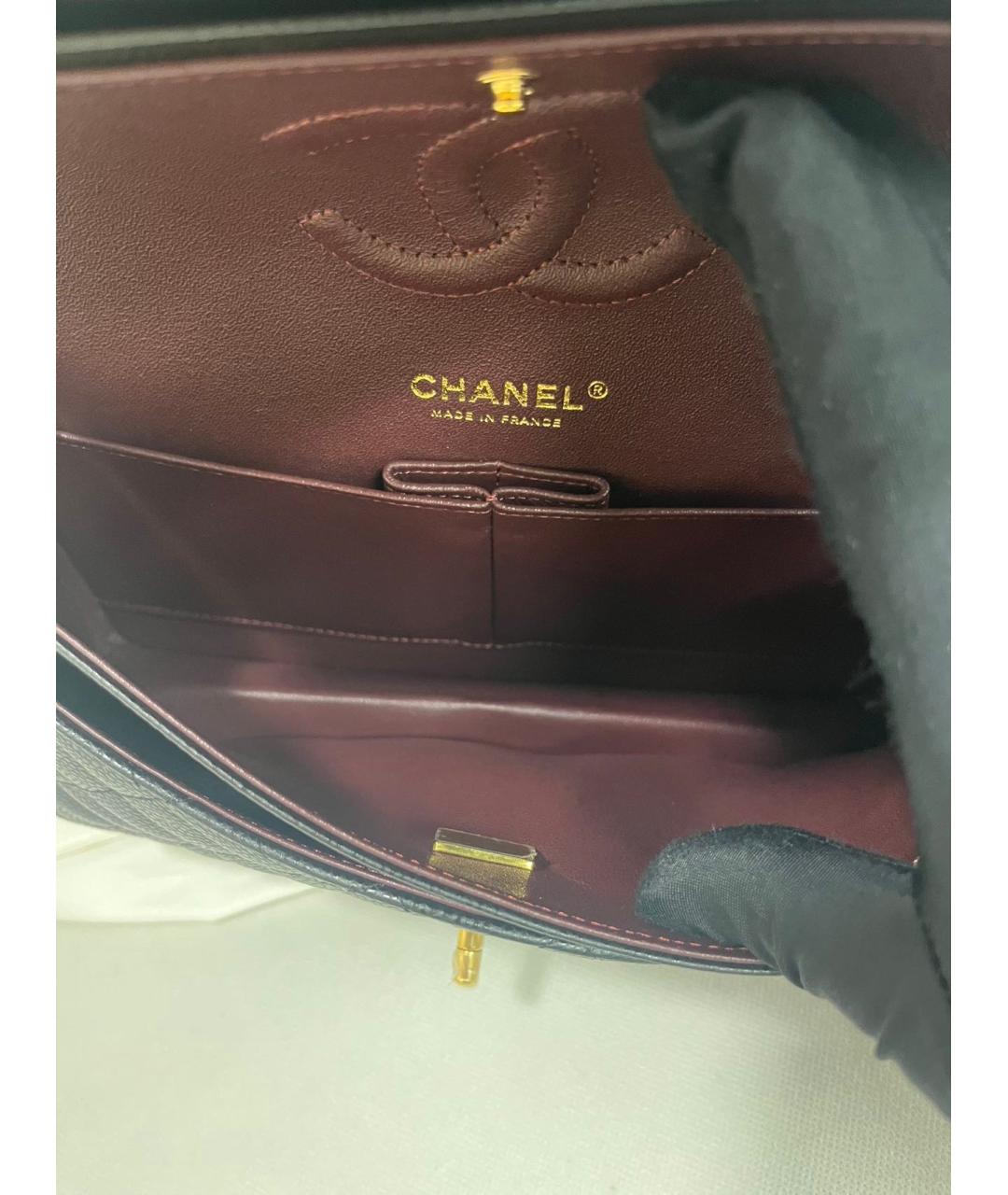 CHANEL Черная кожаная сумка через плечо, фото 8