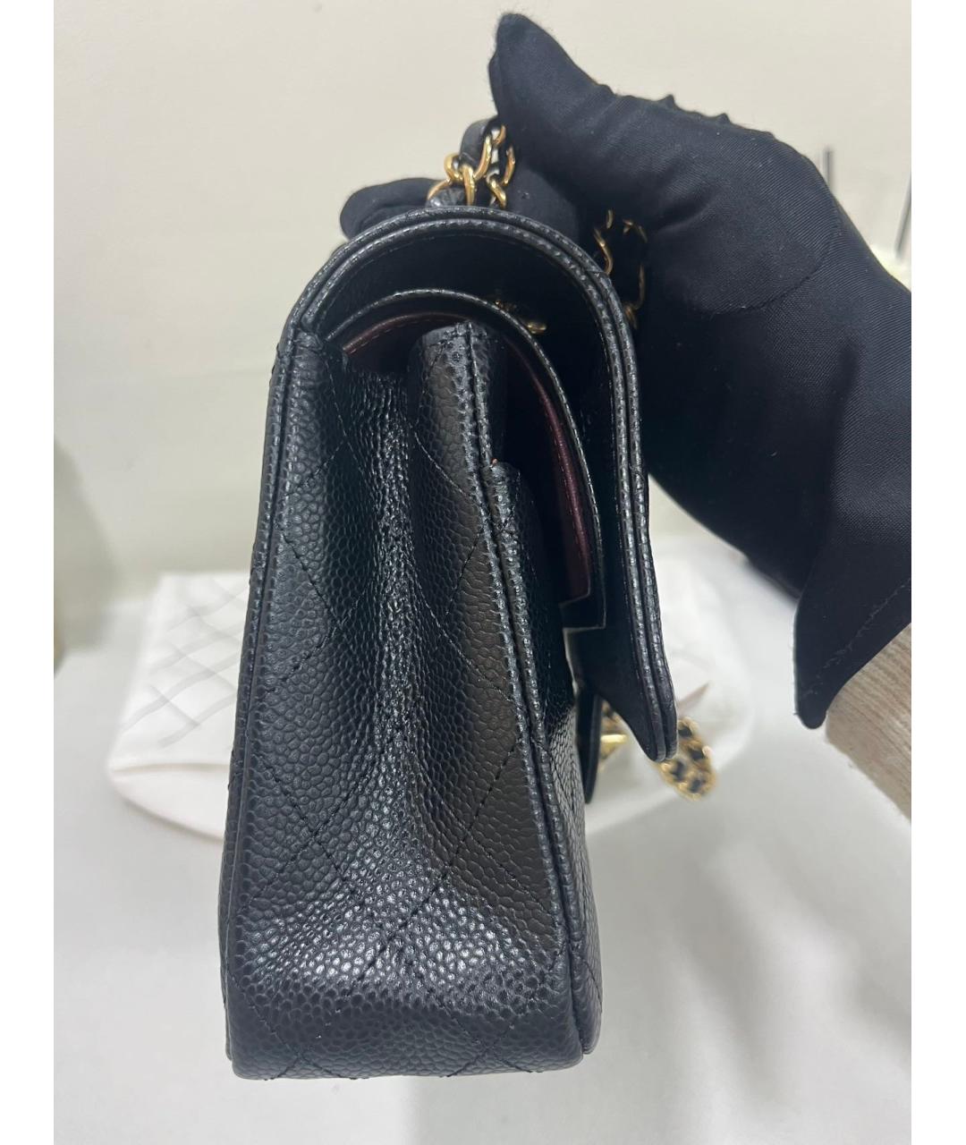 CHANEL Черная кожаная сумка через плечо, фото 3