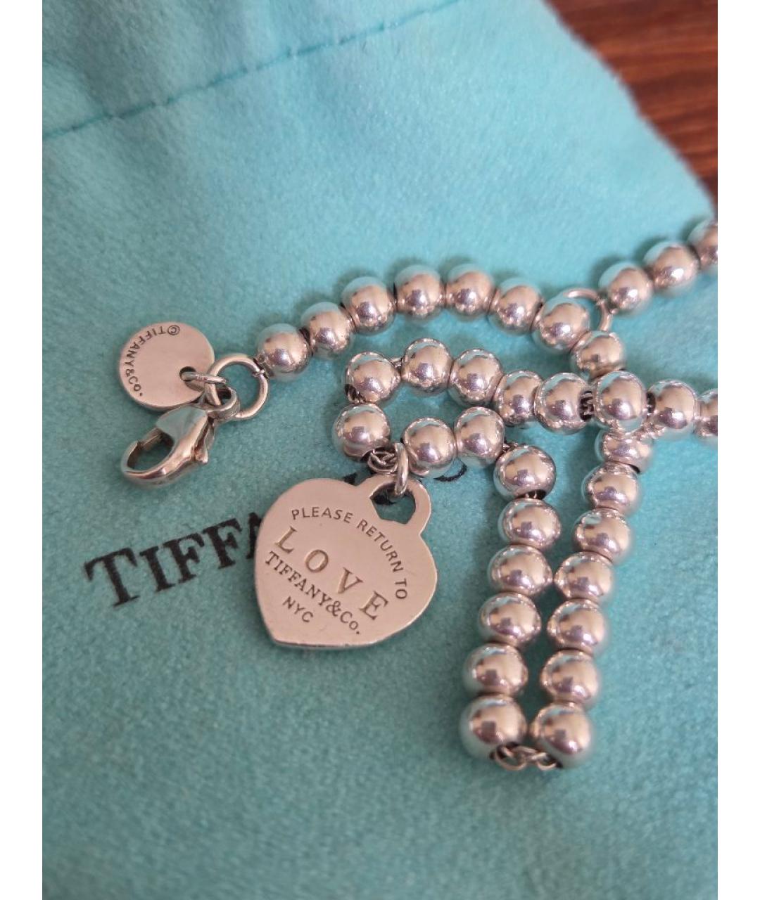 TIFFANY&CO Бирюзовый серебряный браслет, фото 2