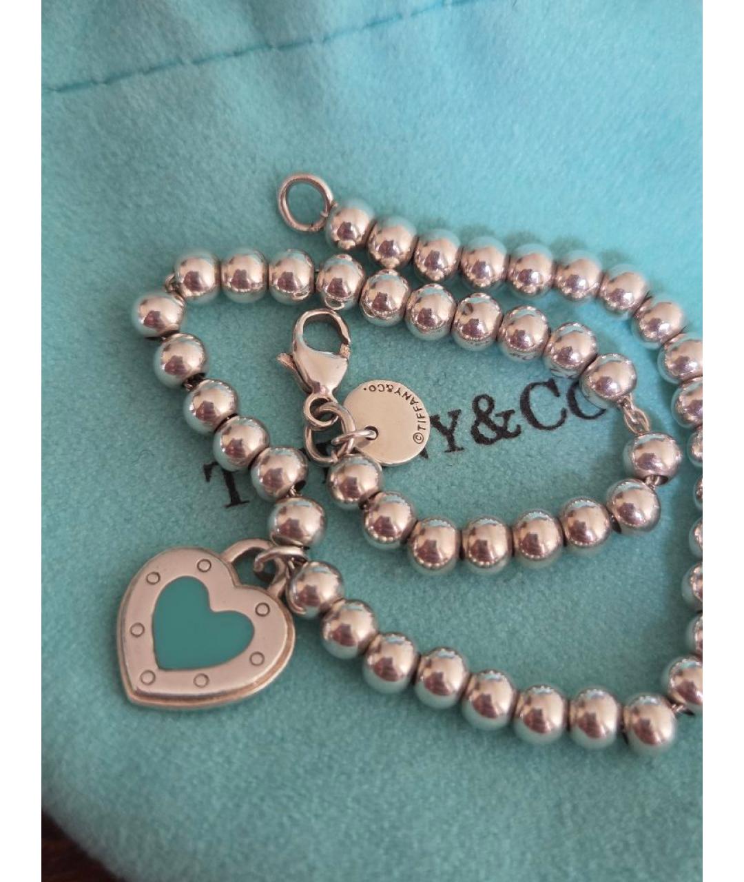 TIFFANY&CO Бирюзовый серебряный браслет, фото 4