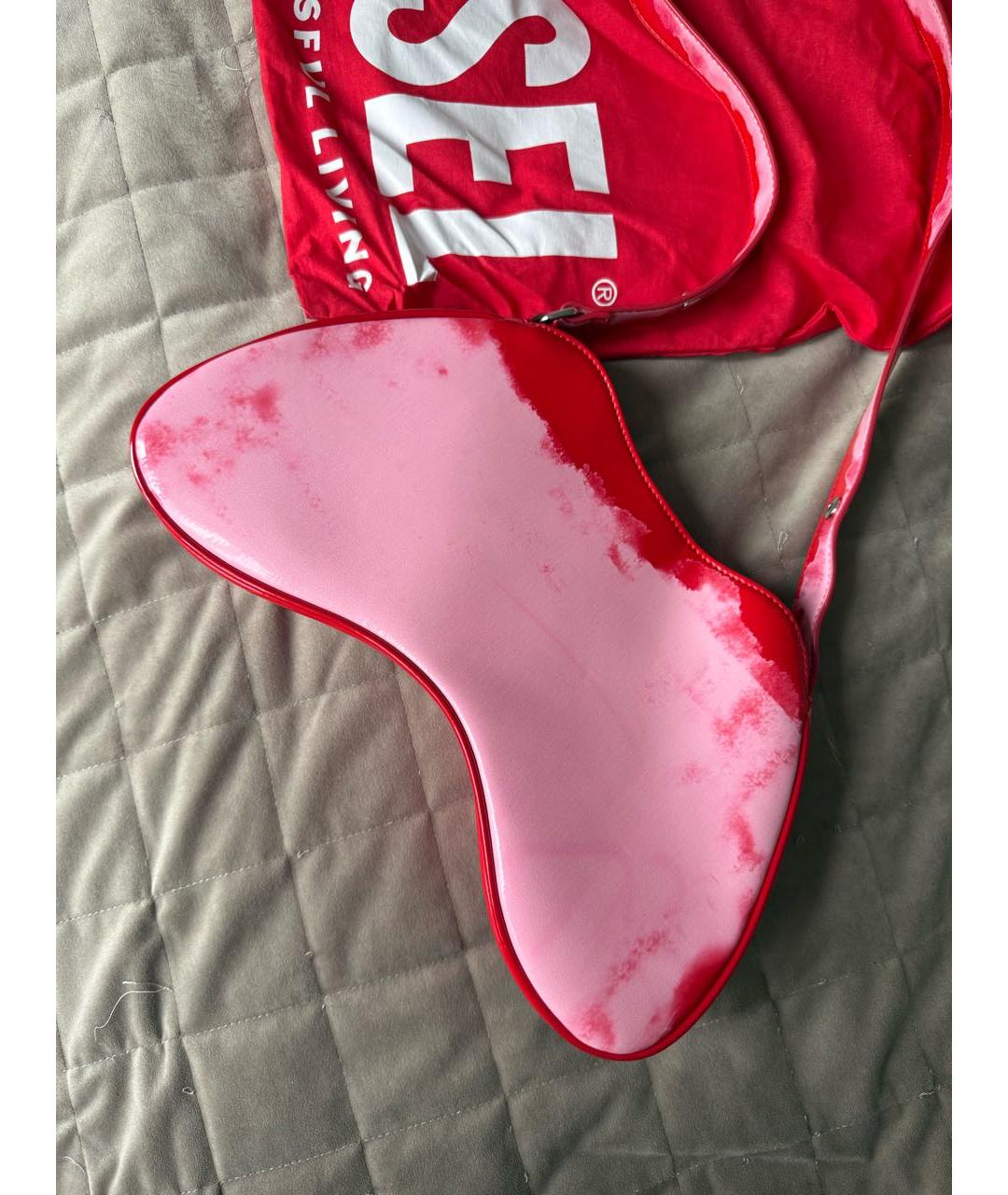 DIESEL Розовая сумка через плечо, фото 8