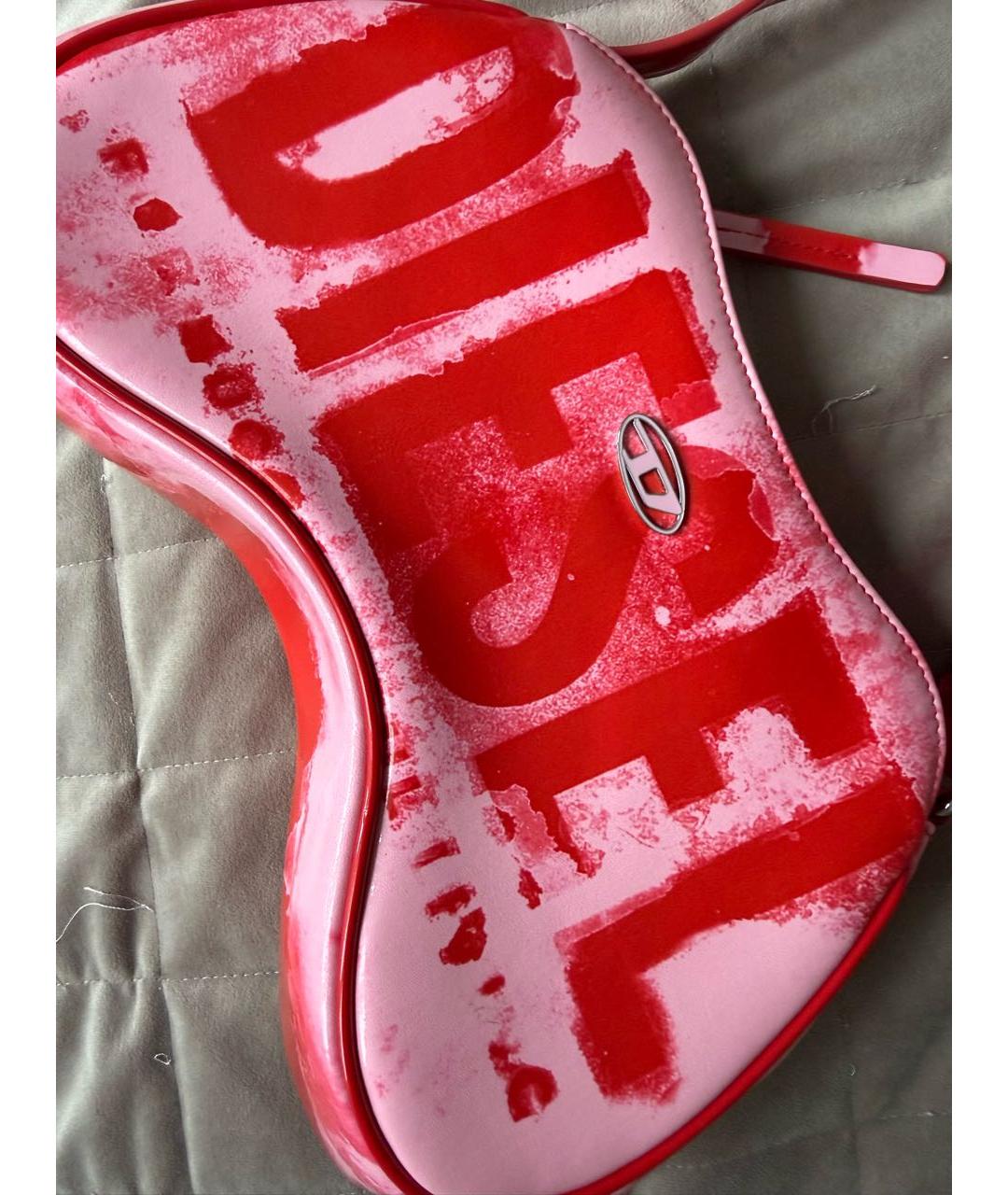 DIESEL Розовая сумка через плечо, фото 7