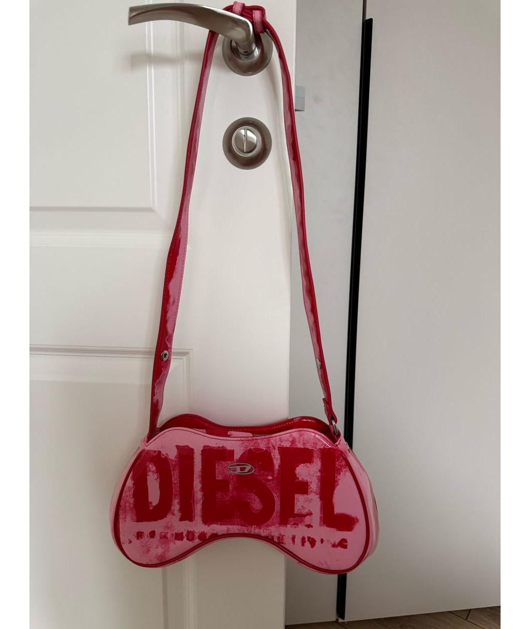 DIESEL Розовая сумка через плечо, фото 9
