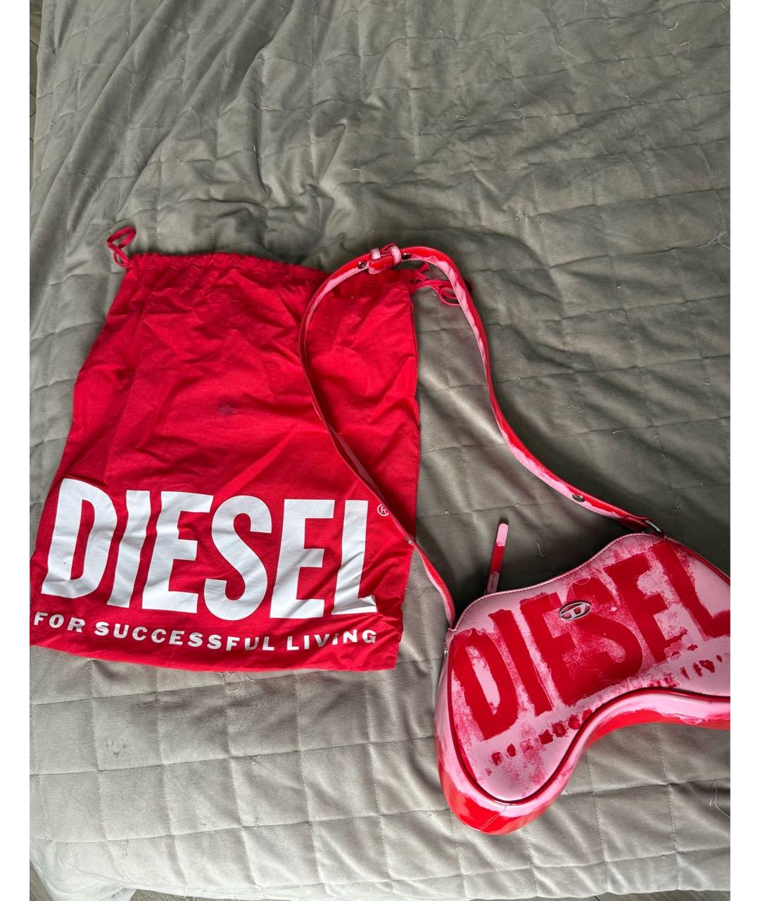 DIESEL Розовая сумка через плечо, фото 5