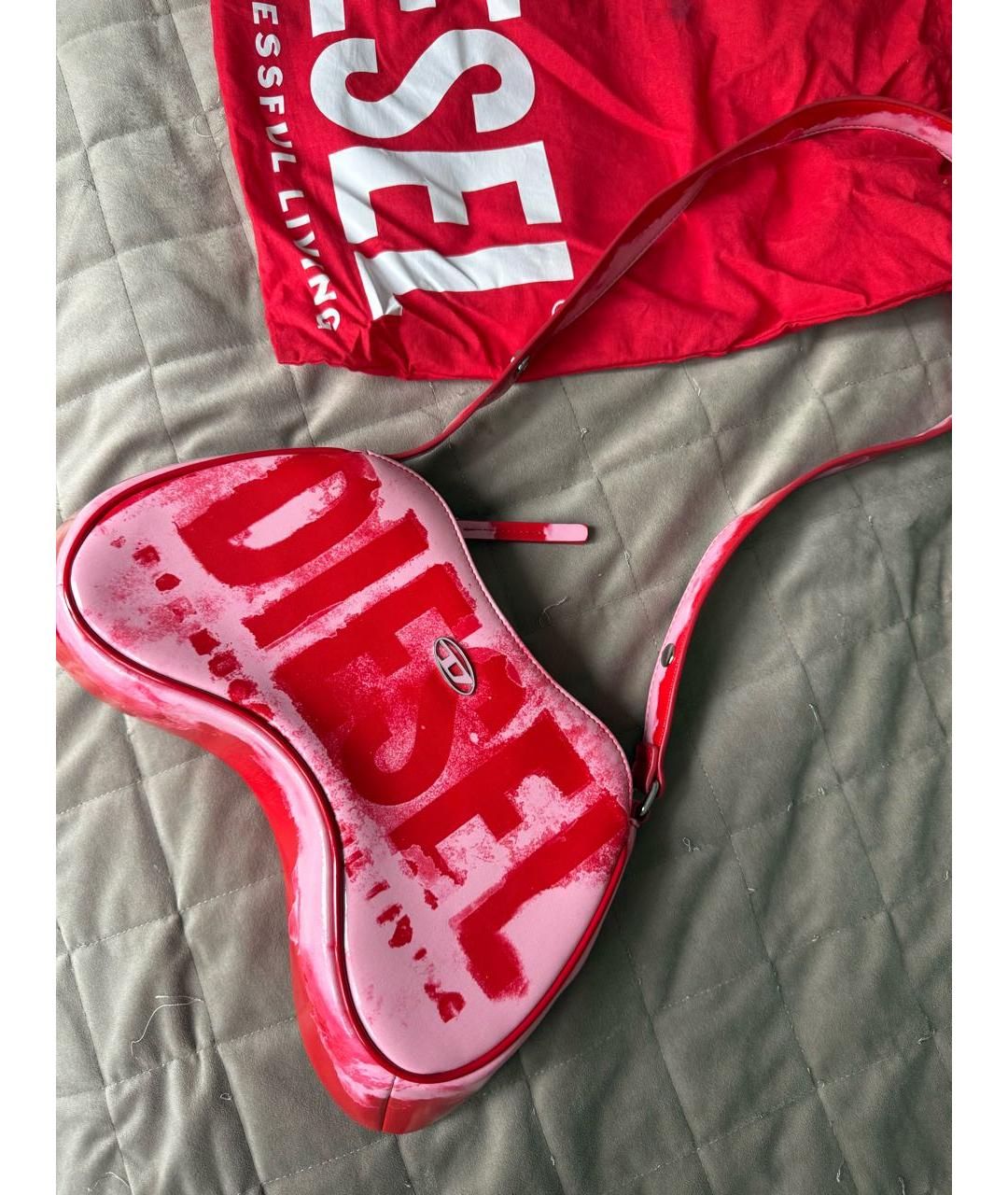 DIESEL Розовая сумка через плечо, фото 6