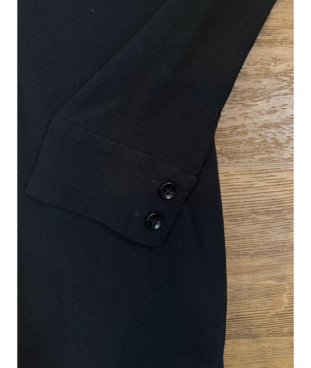 SAINT LAURENT Черное ацетатное коктейльное платье, фото 5