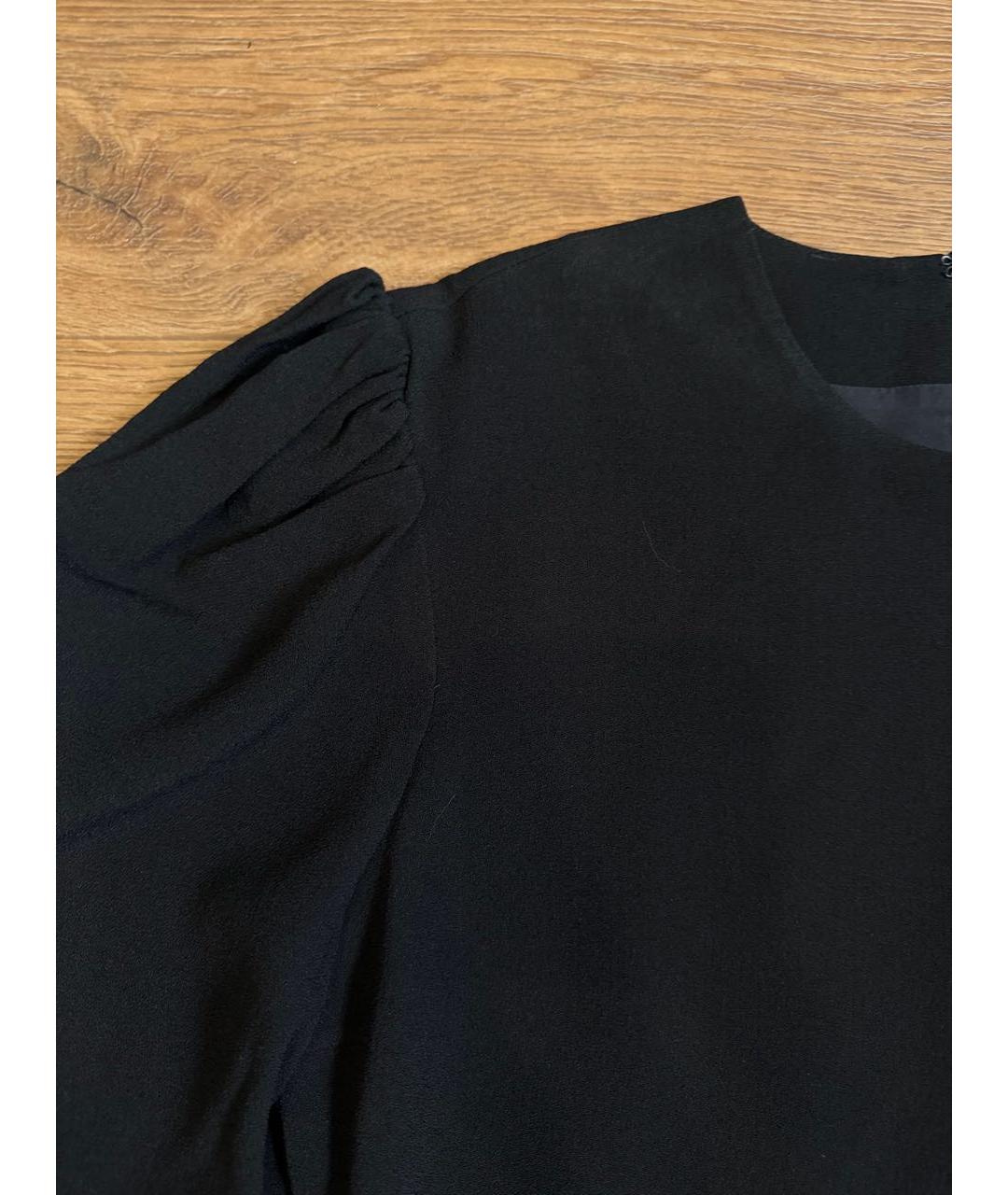 SAINT LAURENT Черное ацетатное коктейльное платье, фото 4