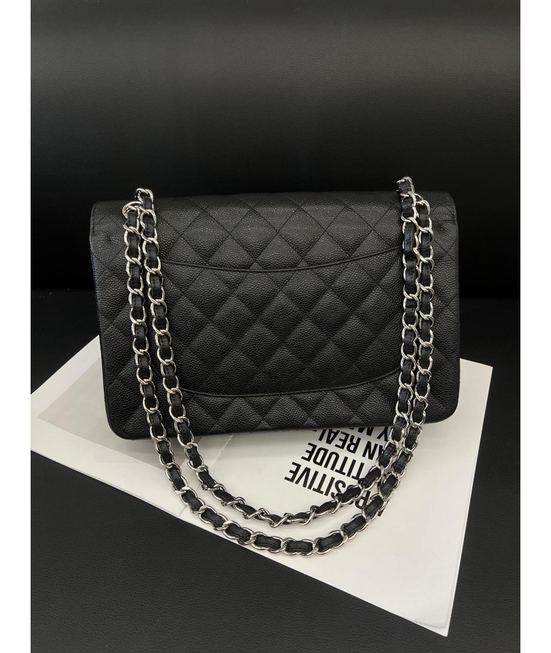 CHANEL Черная кожаная сумка через плечо, фото 2