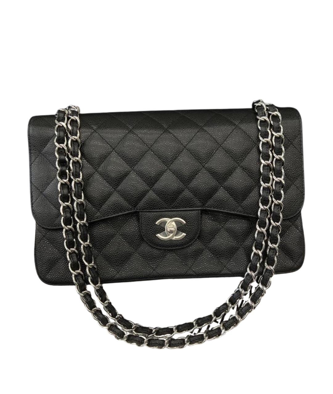 CHANEL Черная кожаная сумка через плечо, фото 1