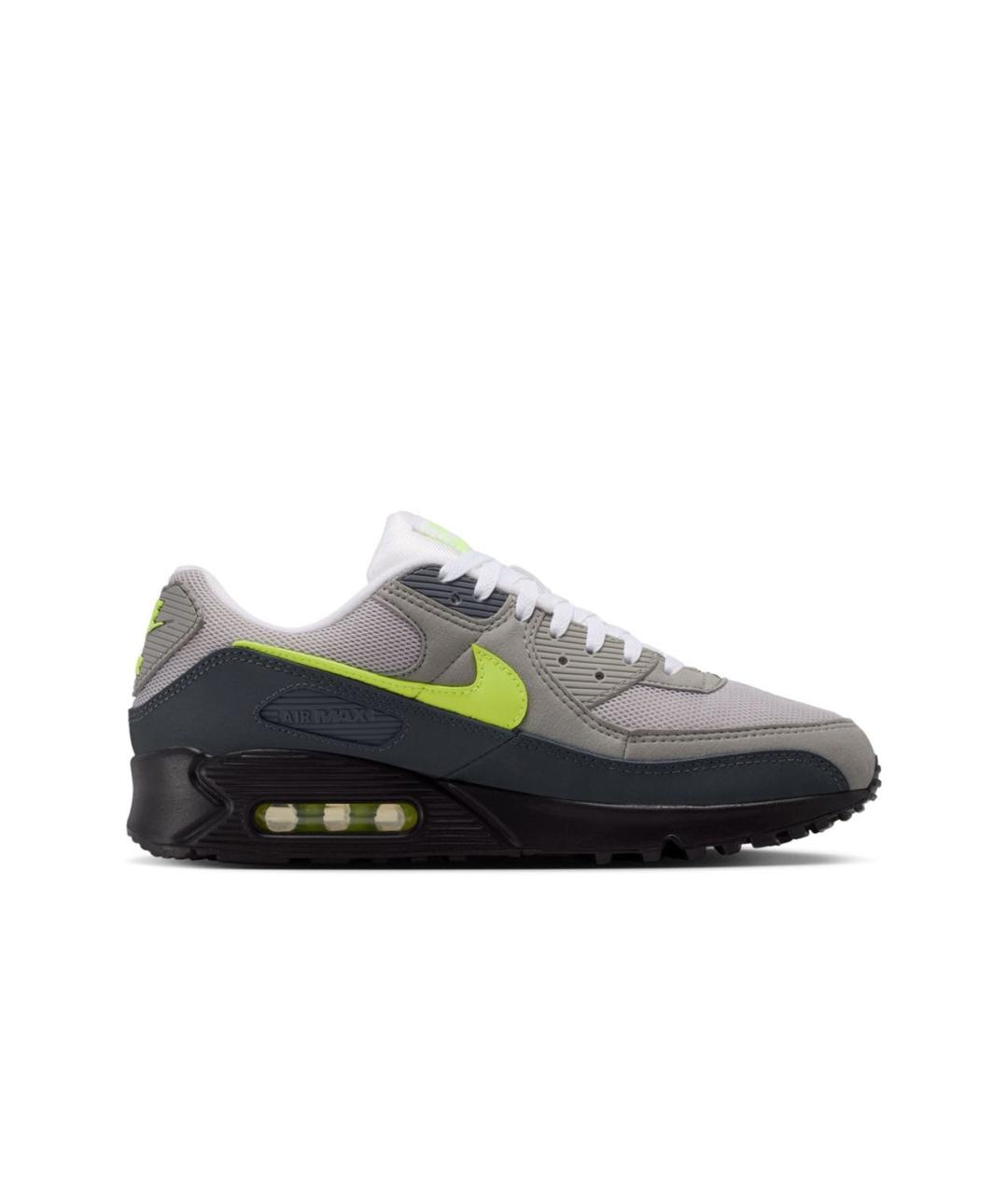 NIKE Серые синтетические низкие кроссовки / кеды, фото 1