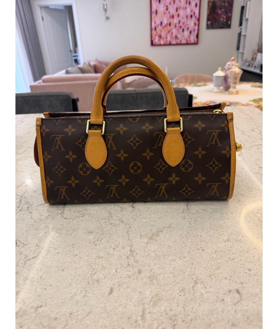 LOUIS VUITTON Коричневая сумка с короткими ручками, фото 9