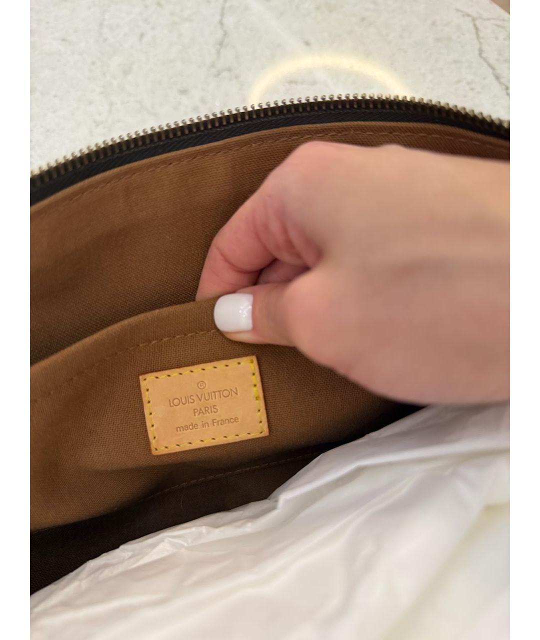 LOUIS VUITTON Коричневая сумка с короткими ручками, фото 8