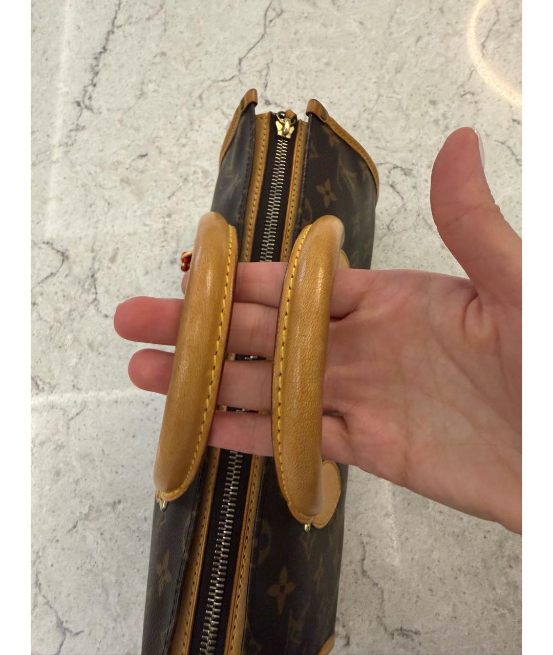 LOUIS VUITTON Коричневая сумка с короткими ручками, фото 3