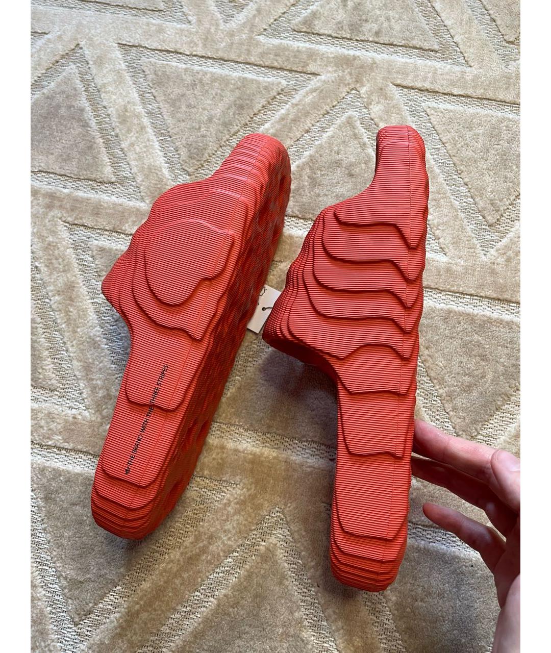 ADIDAS Коралловые резиновые шлепанцы, фото 5