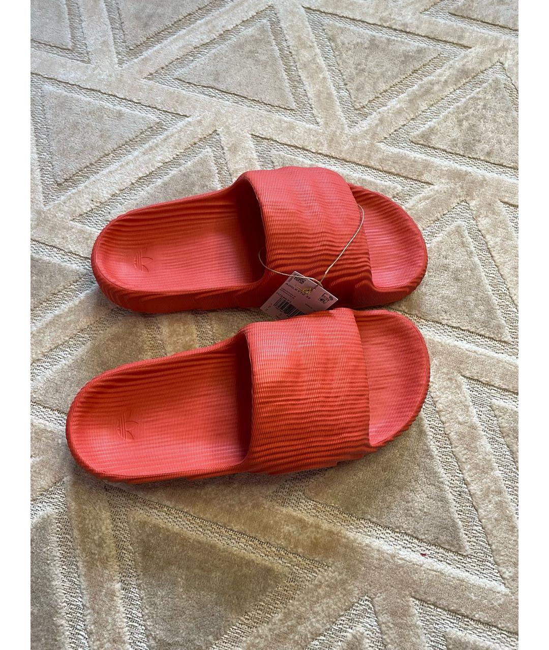 ADIDAS Коралловые резиновые шлепанцы, фото 2