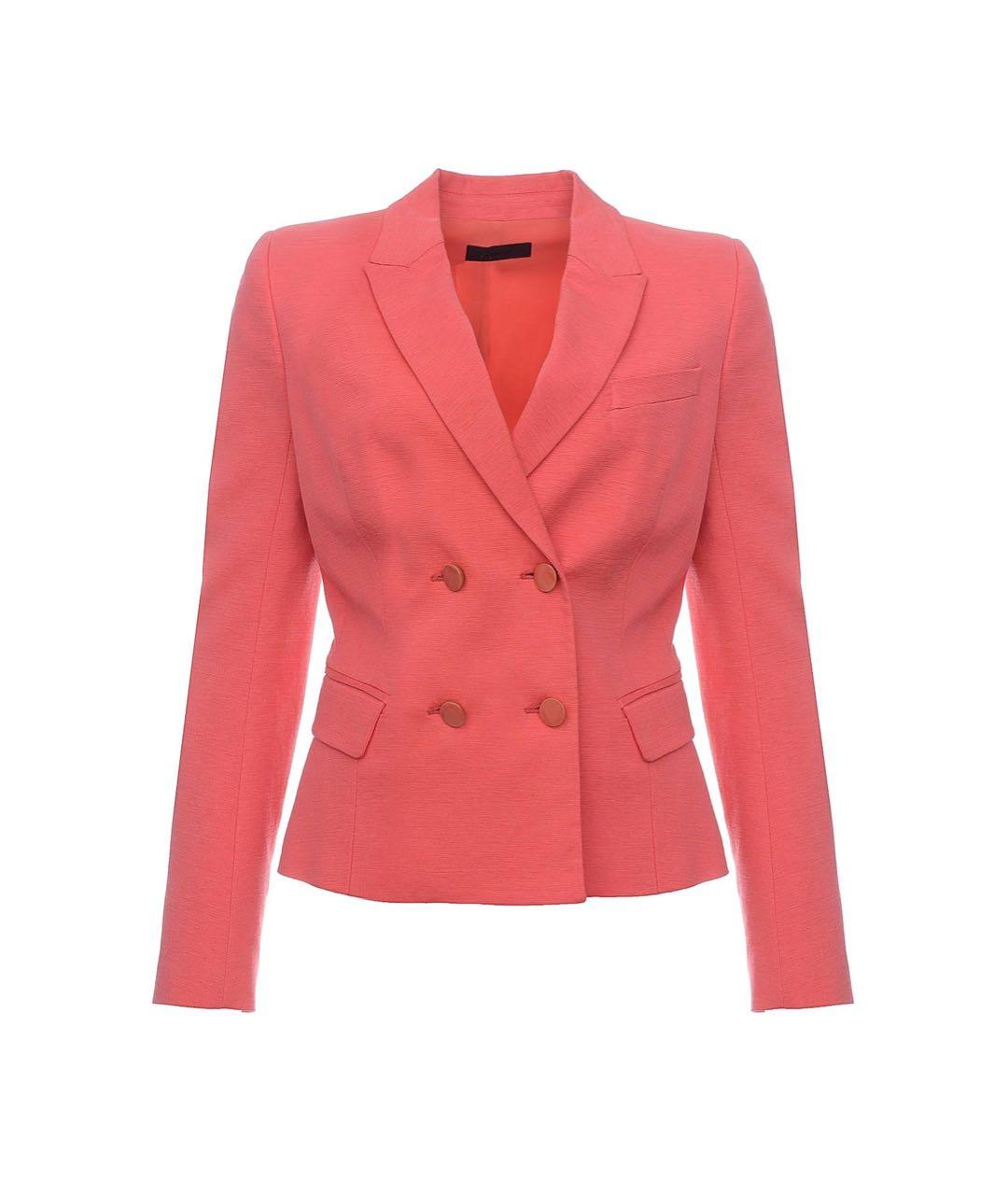 JO NO FUI Коралловый вискозный жакет/пиджак, фото 1