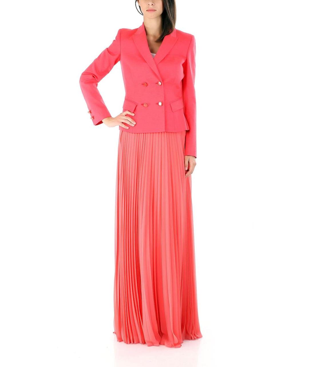 JO NO FUI Коралловый вискозный жакет/пиджак, фото 8