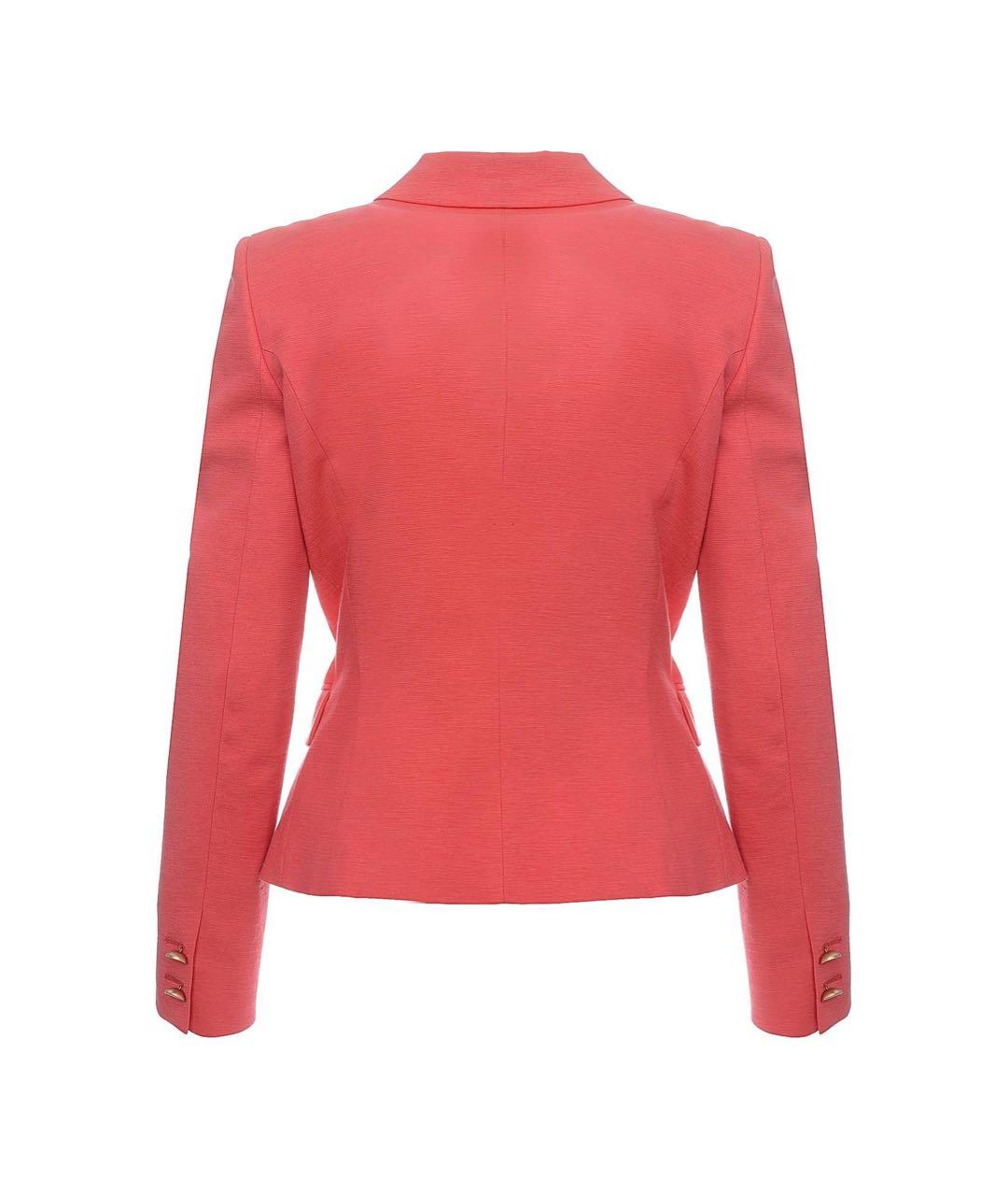 JO NO FUI Коралловый вискозный жакет/пиджак, фото 2