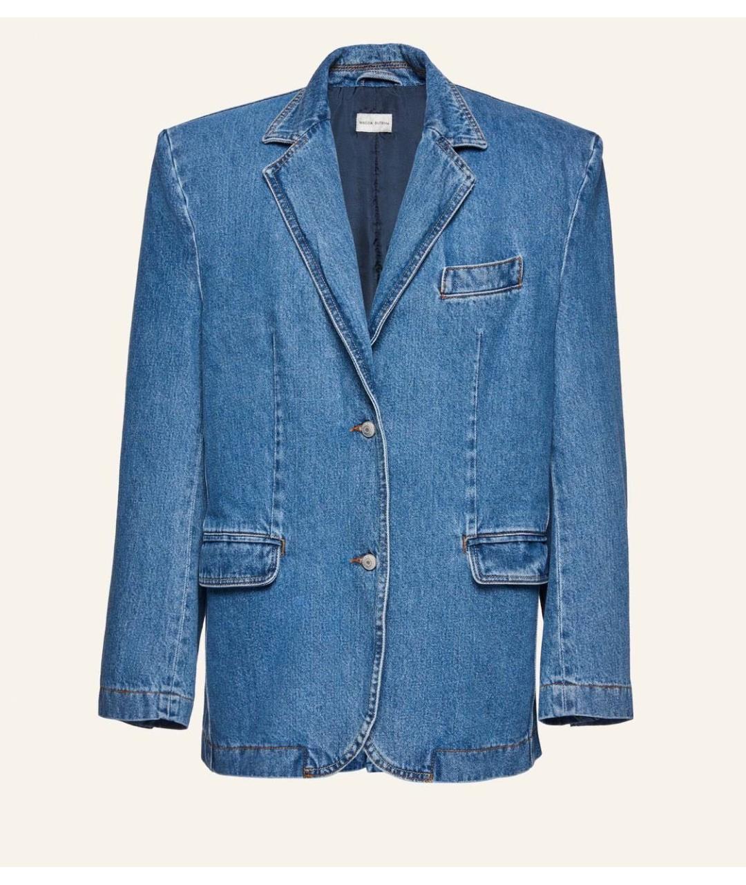 MAGDA BUTRYM Синий деним жакет/пиджак, фото 5