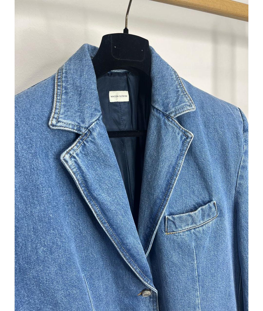 MAGDA BUTRYM Синий деним жакет/пиджак, фото 3