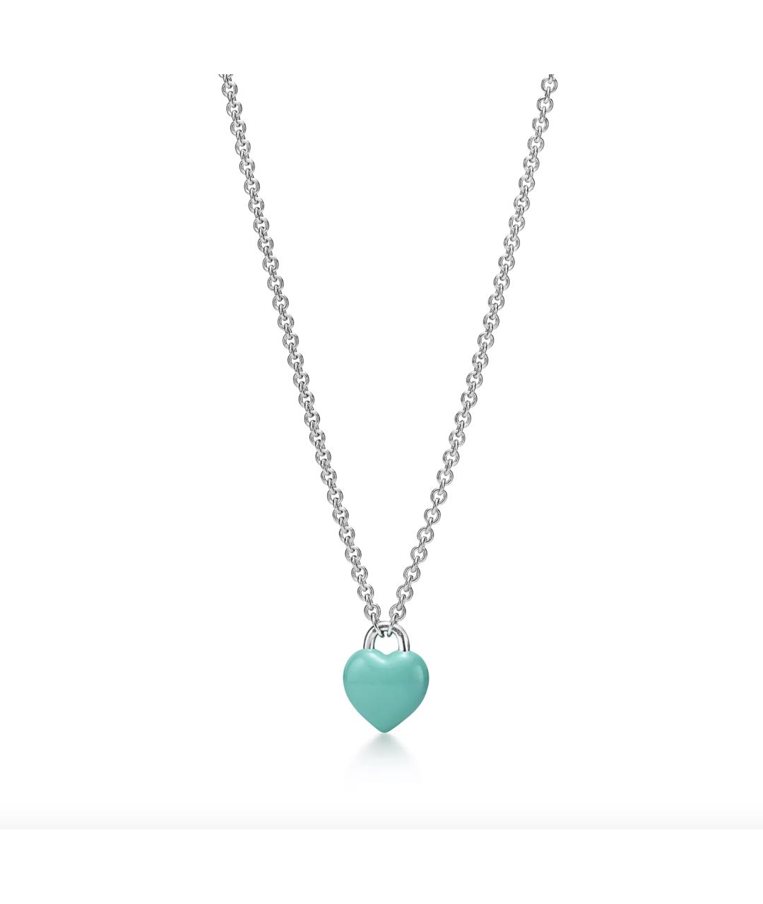 TIFFANY&CO Бирюзовая серебряная подвеска, фото 3