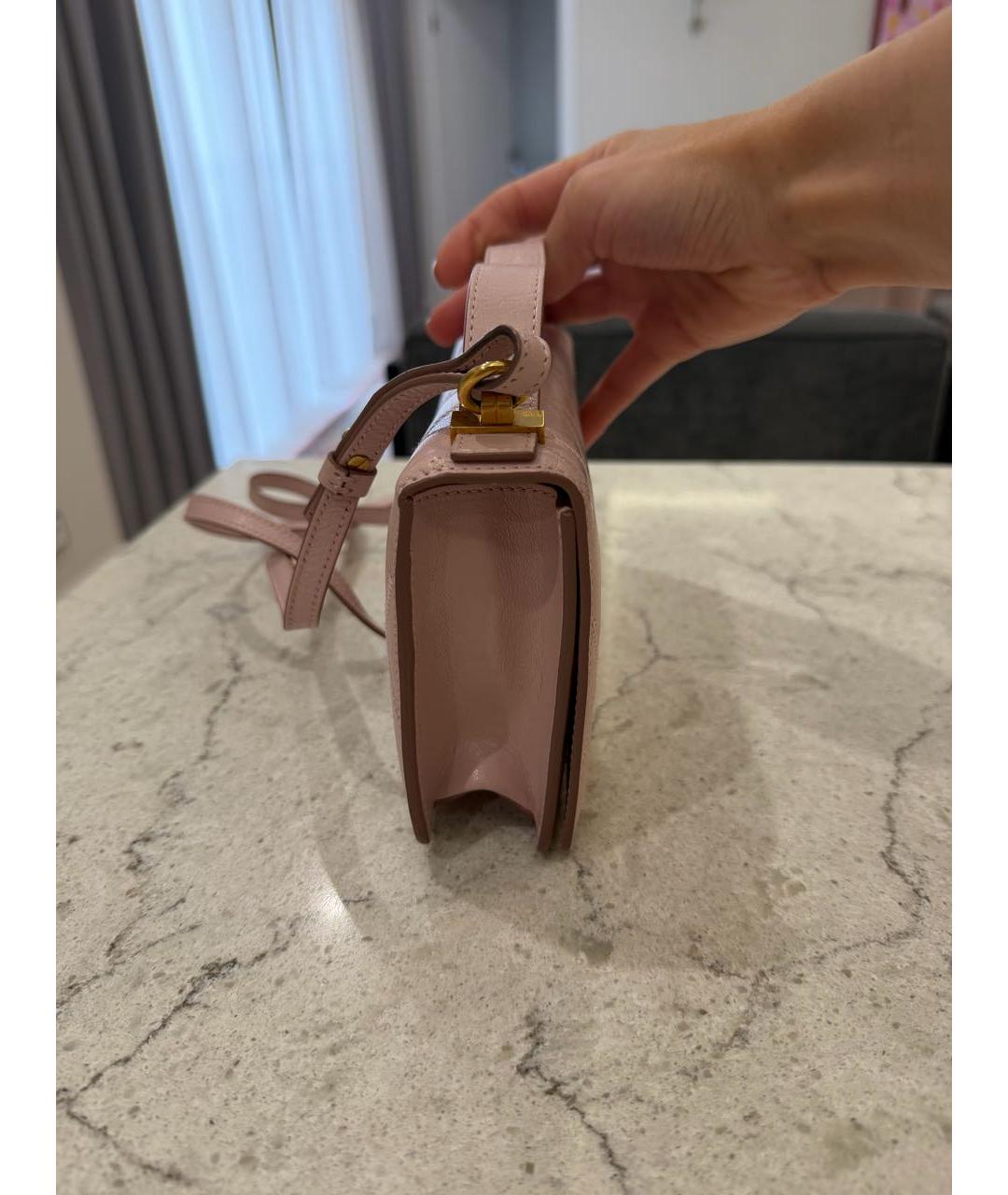 GIVENCHY Розовая кожаная сумка через плечо, фото 2