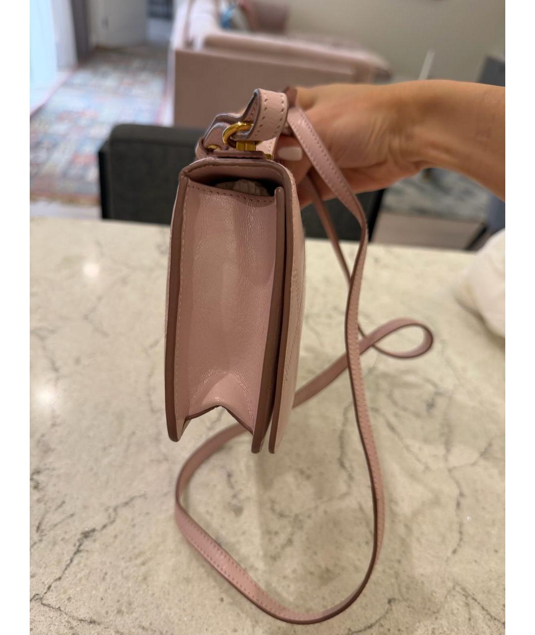 GIVENCHY Розовая кожаная сумка через плечо, фото 5