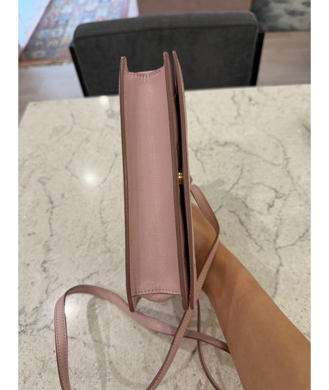 GIVENCHY Розовая кожаная сумка через плечо, фото 6