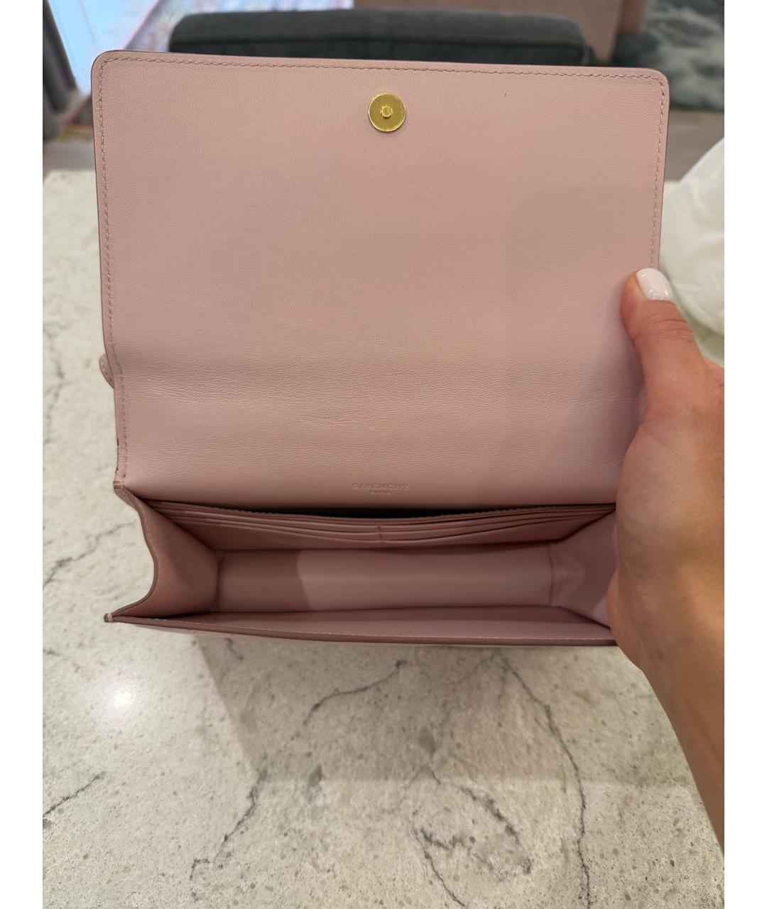 GIVENCHY Розовая кожаная сумка через плечо, фото 7