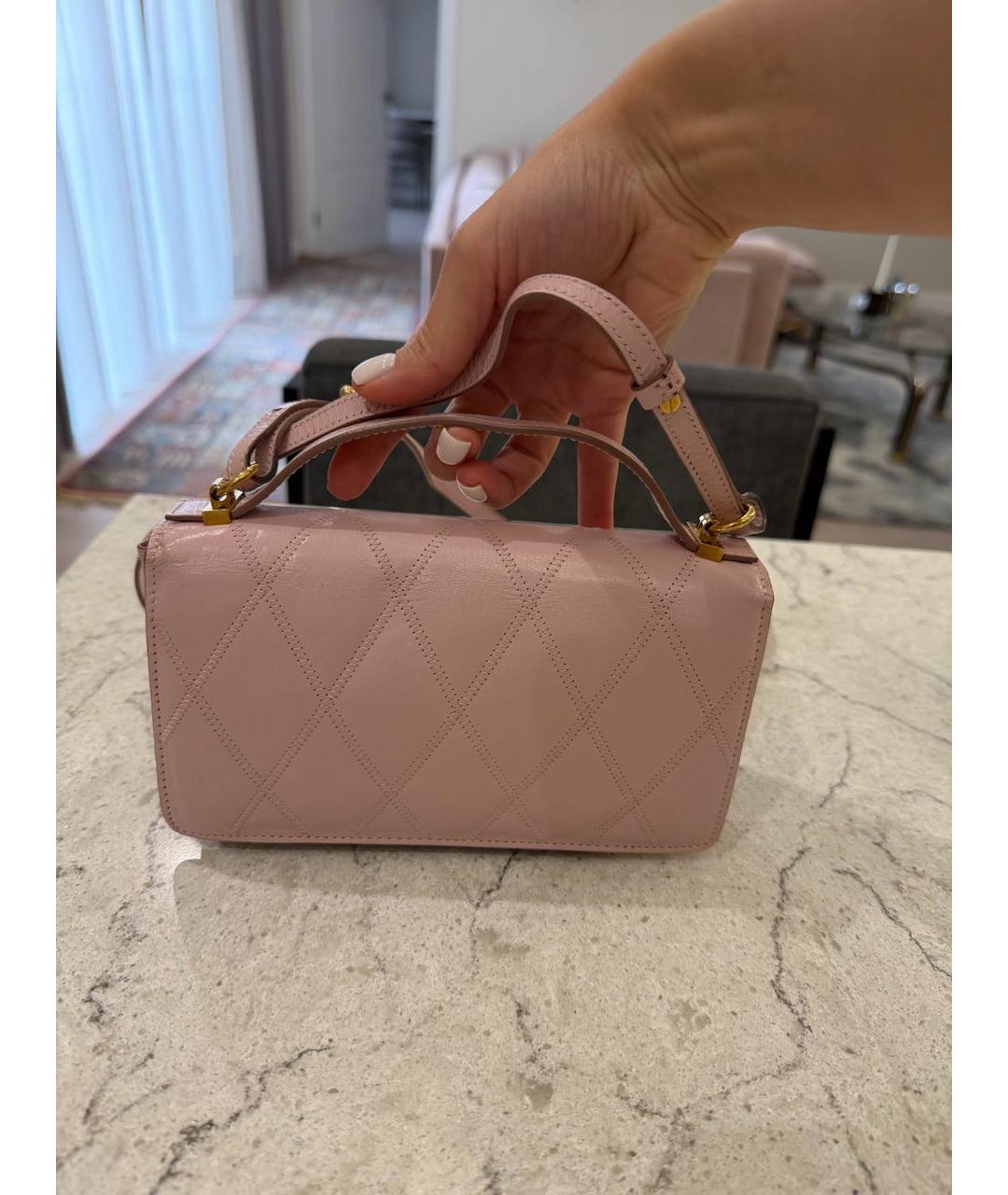 GIVENCHY Розовая кожаная сумка через плечо, фото 3